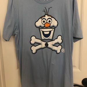 Disney’s frozen Olaf Johnny cupcake shirt mens xl worn once
